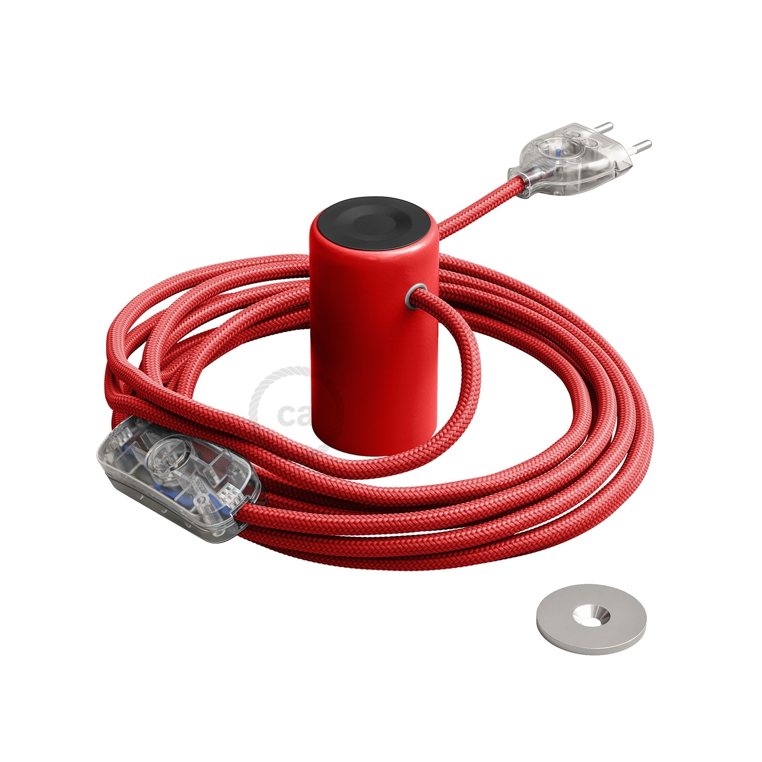 Magnetico®-Plug Red, ready-to-use magnetic lamp holder