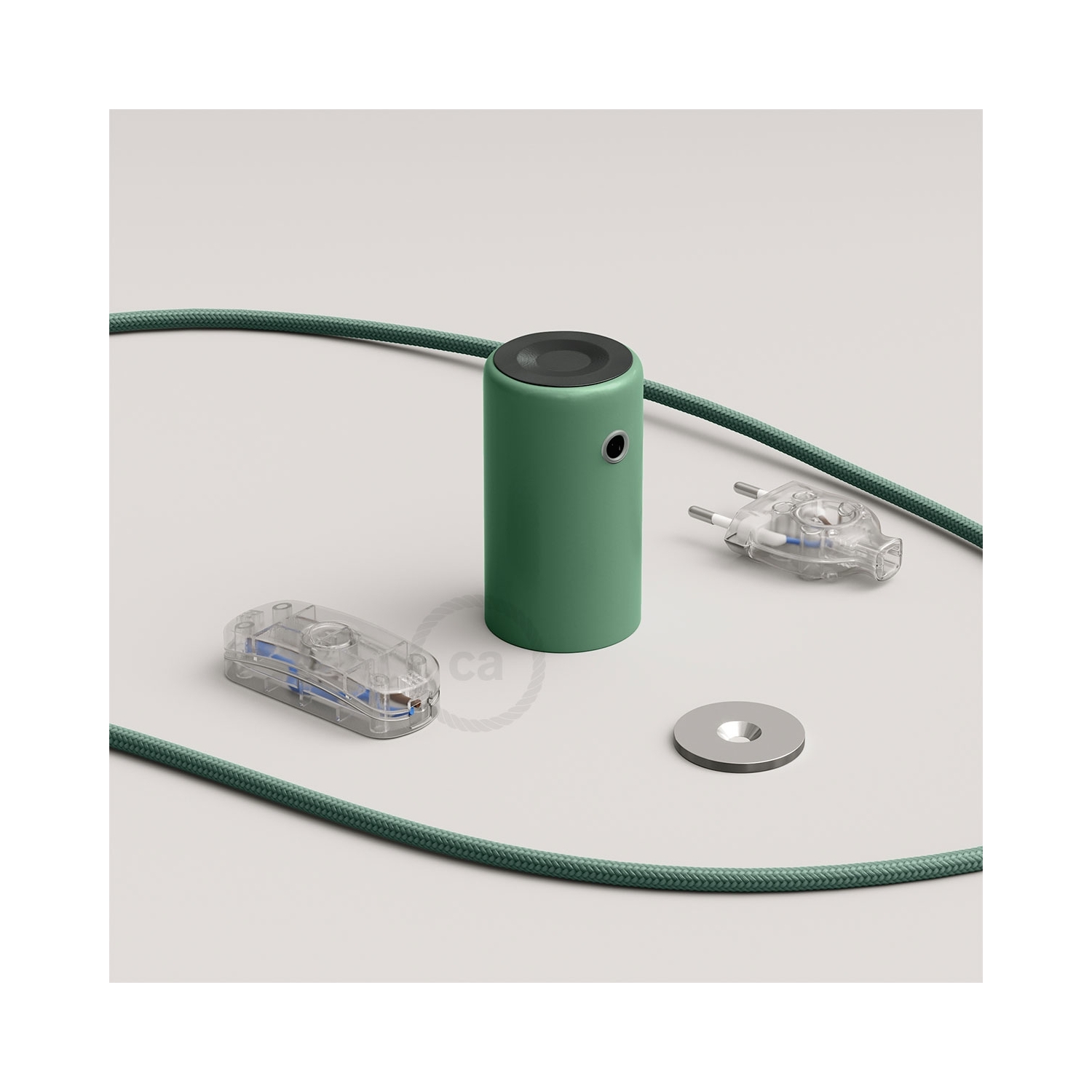 Magnetico®-Plug Green, ready-to-use magnetic lamp holder