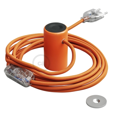 Magnetico®-Plug Orange, ready-to-use magnetic lamp holder