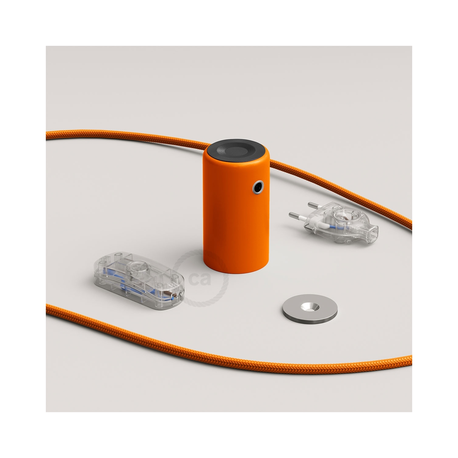 Magnetico®-Plug Orange, ready-to-use magnetic lamp holder