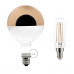 Modular LED Decorative Light bulb with Copper Semisphere 5W E27 Dimmable 2700K
