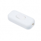 Double pole in - line switch rounded white