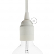 Thermoplastic E27 lamp holder kit - White