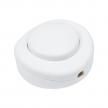 Double Pole in-line Foot Light Switch, white