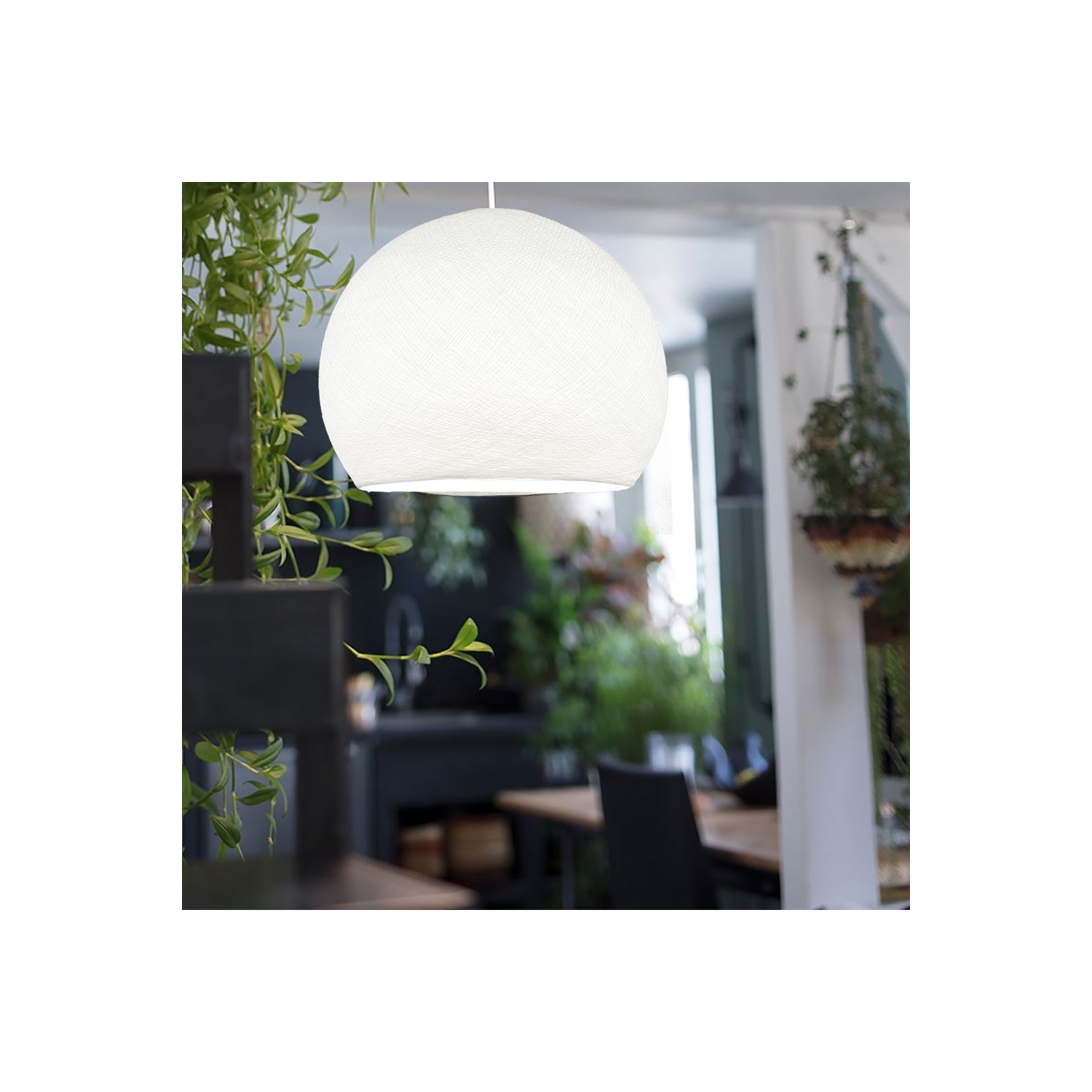 Dome XS lampshade made of polyester fiber, 25 cm diameter - 100% handmade