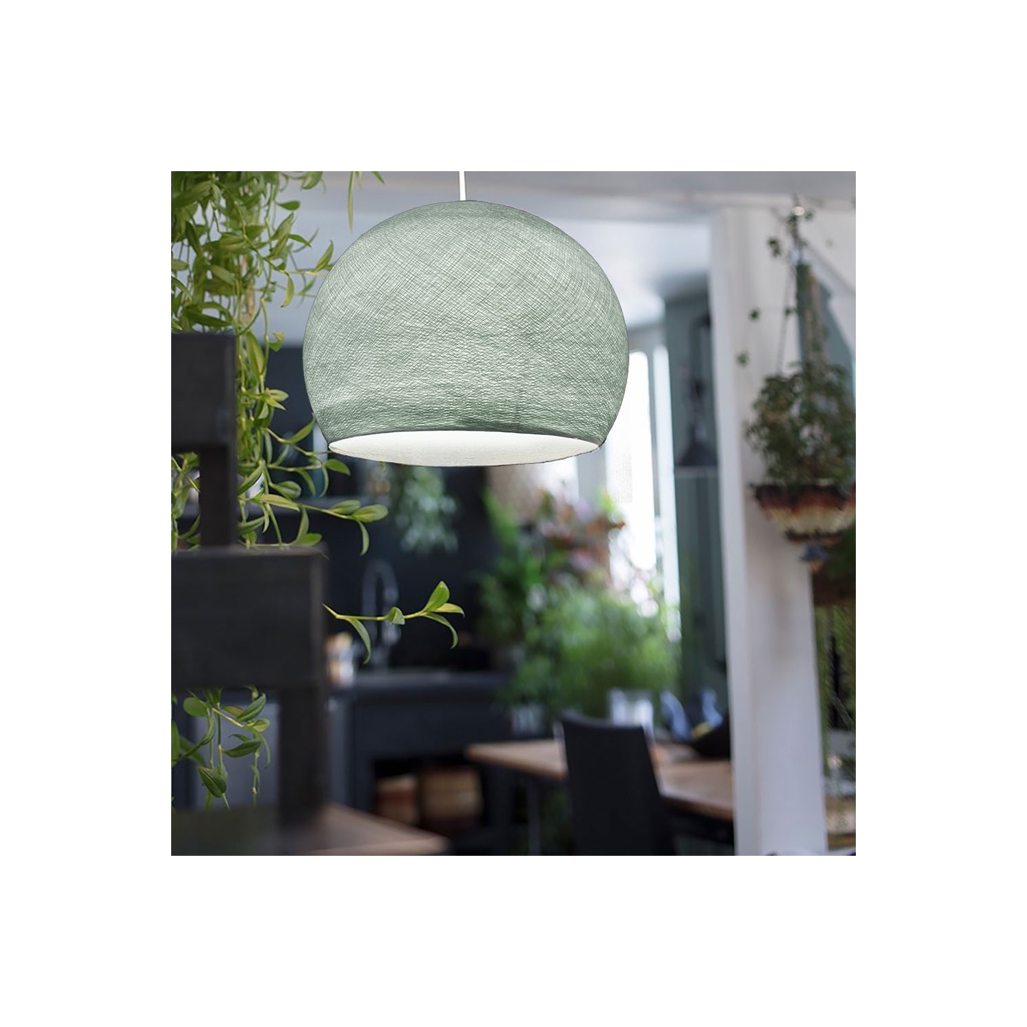 Dome XS lampshade made of polyester fiber, 25 cm diameter - 100% handmade