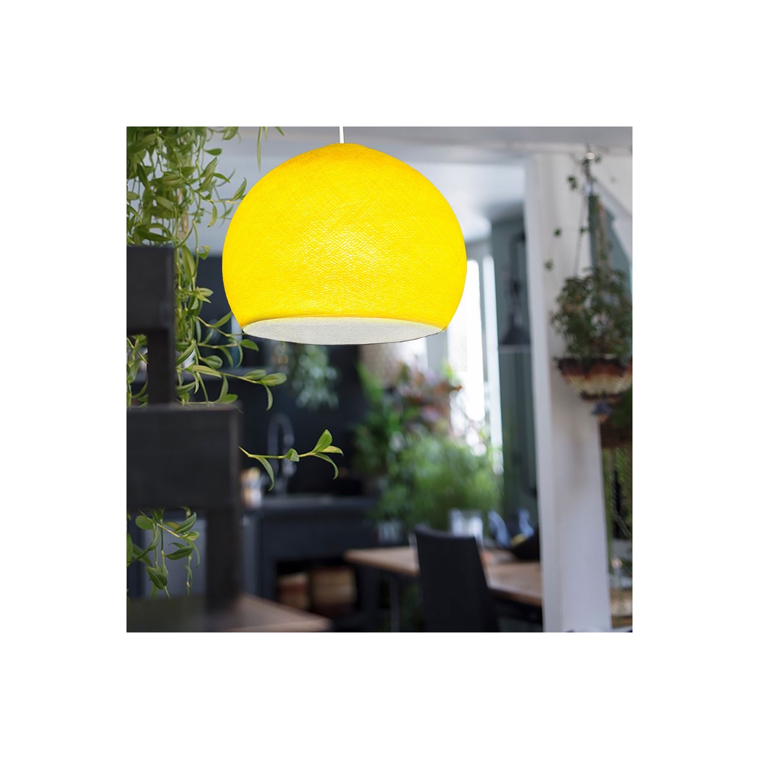 Dome XS lampshade made of polyester fiber, 25 cm diameter - 100% handmade