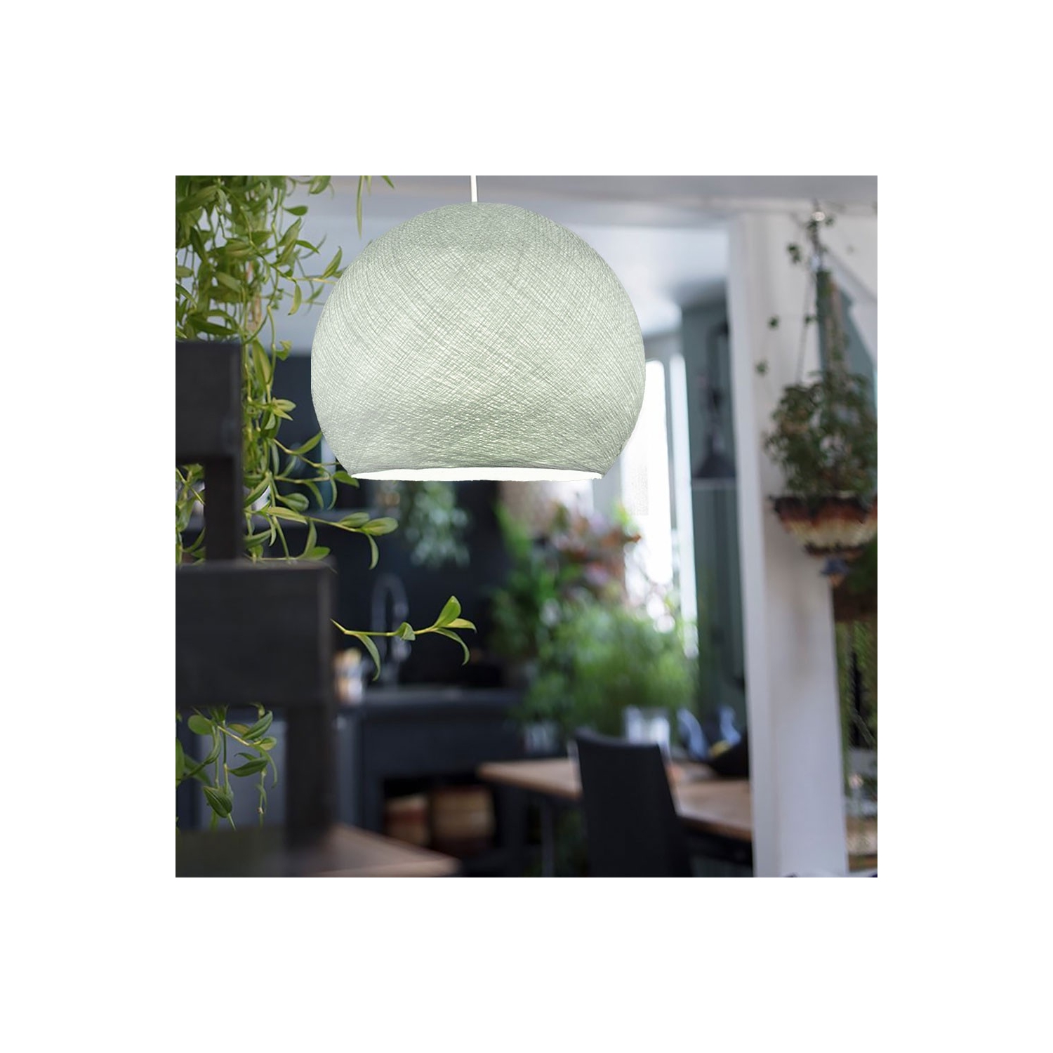 Dome XS lampshade made of polyester fiber, 25 cm diameter - 100% handmade