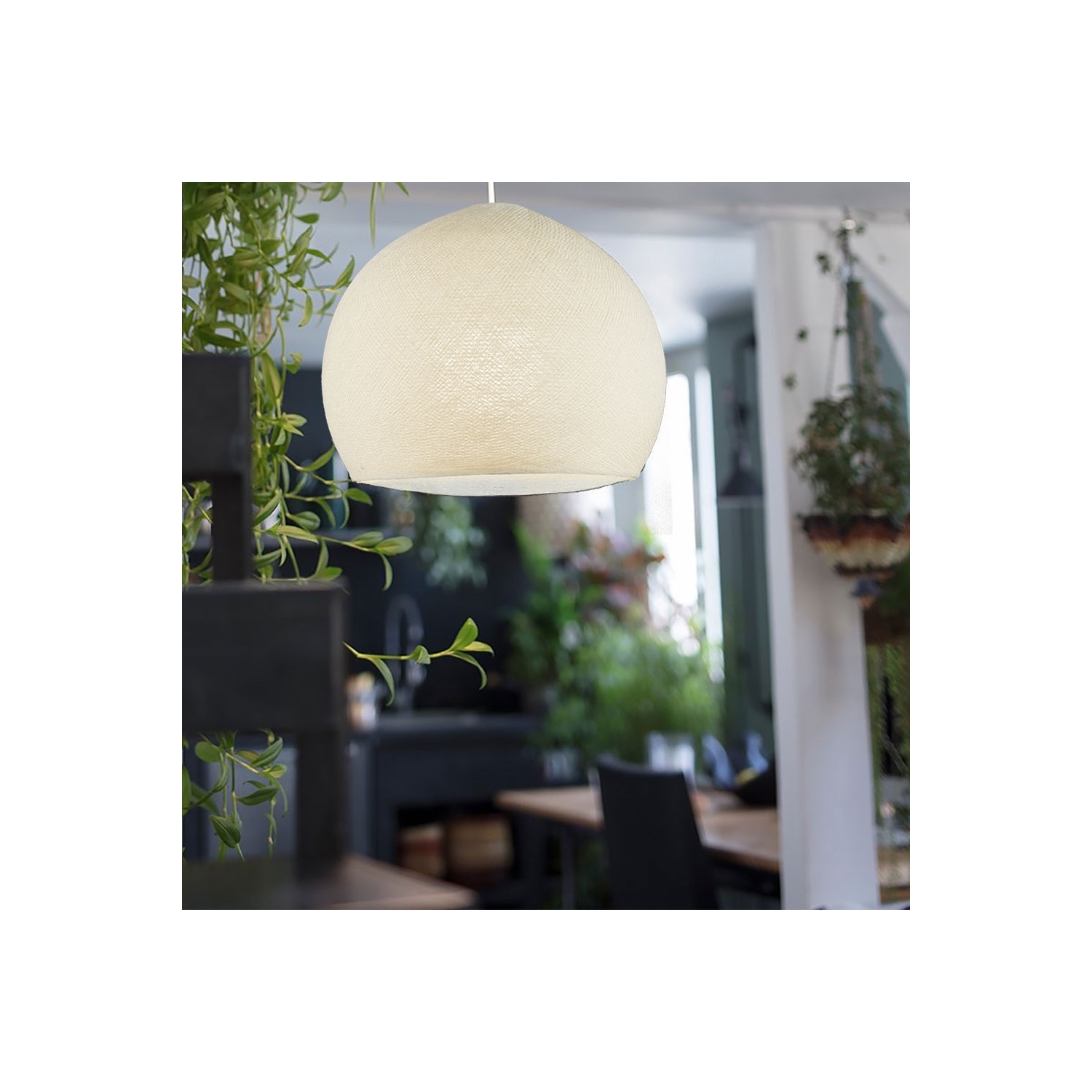 Dome M lampshade made of polyester fiber, 35 cm diameter - 100% handmade