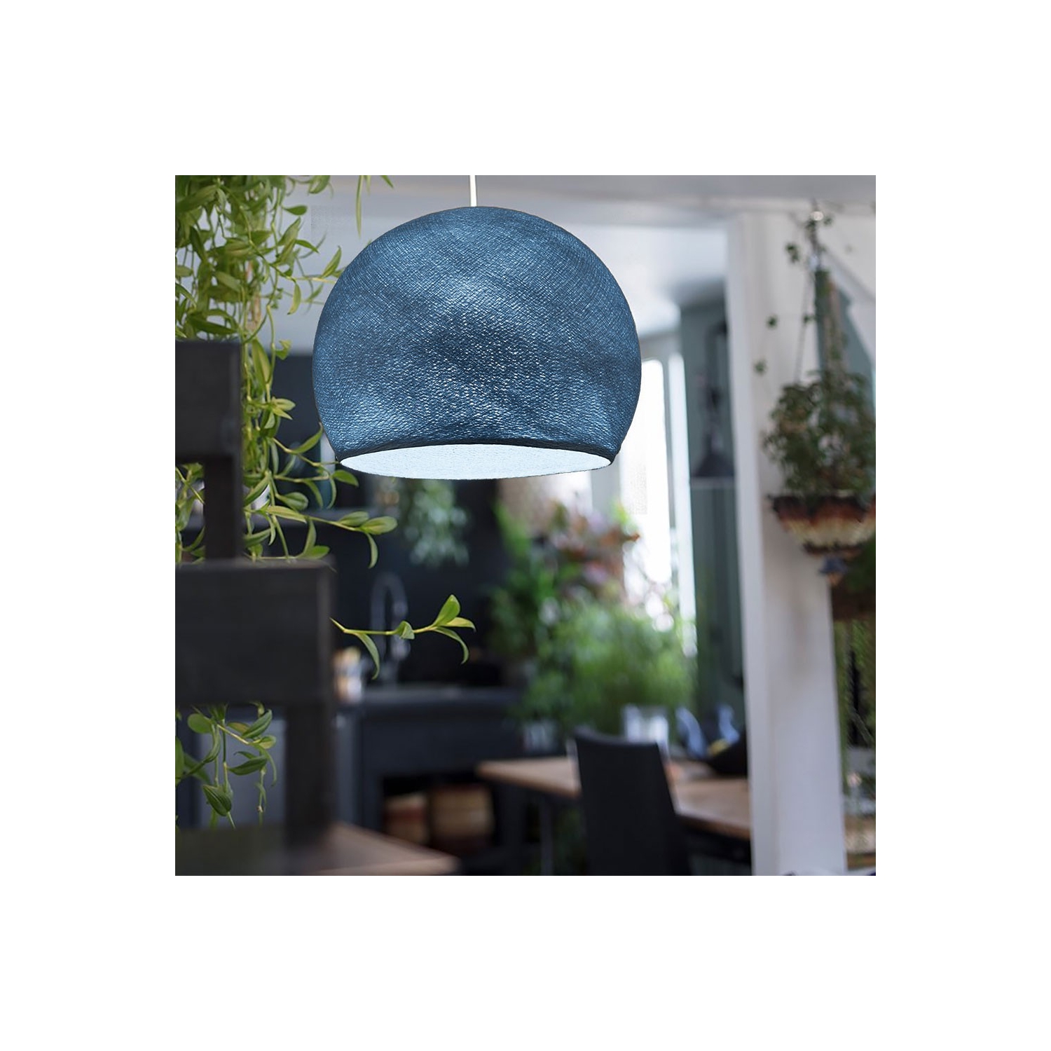 Dome M lampshade made of polyester fiber, 35 cm diameter - 100% handmade