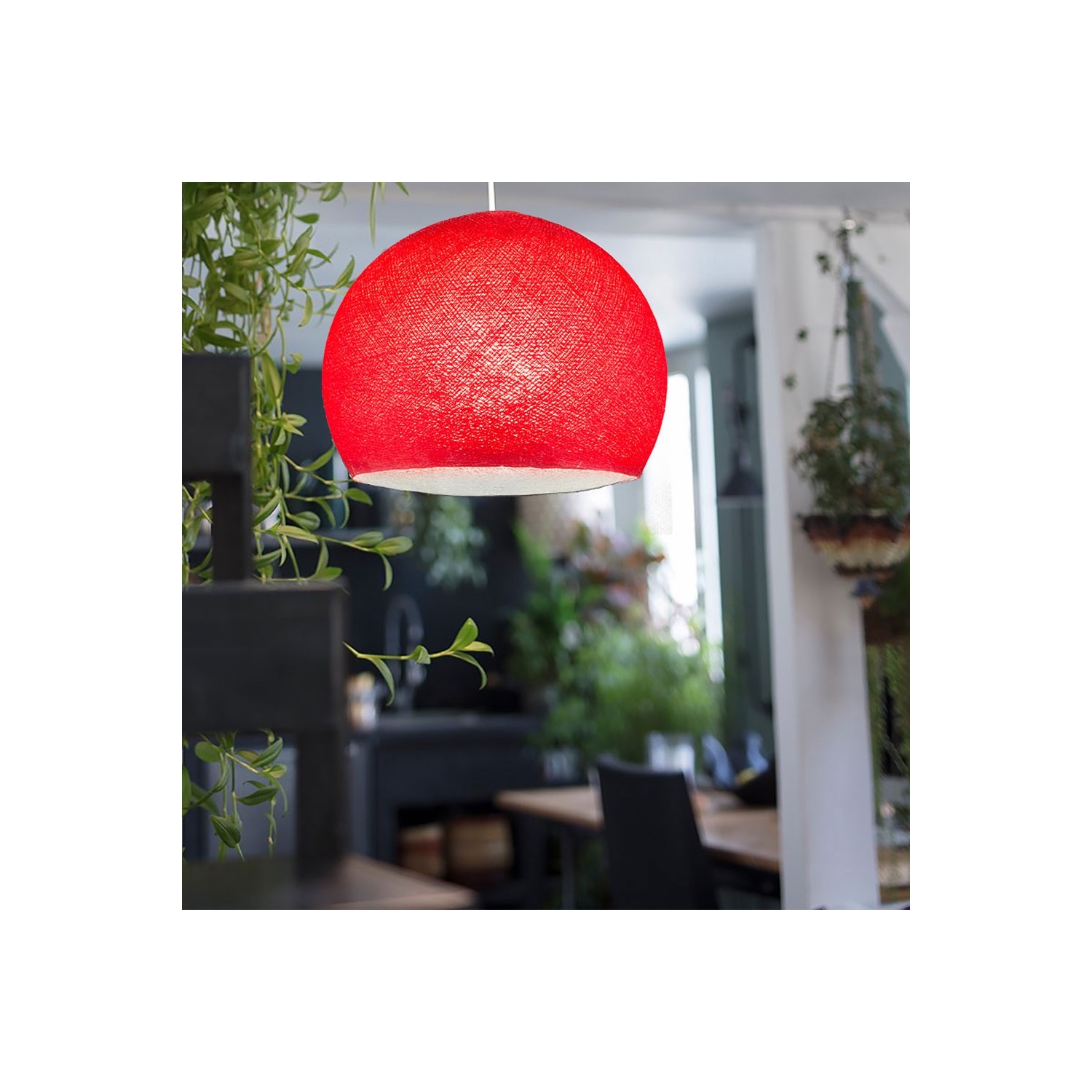 Dome M lampshade made of polyester fiber, 35 cm diameter - 100% handmade