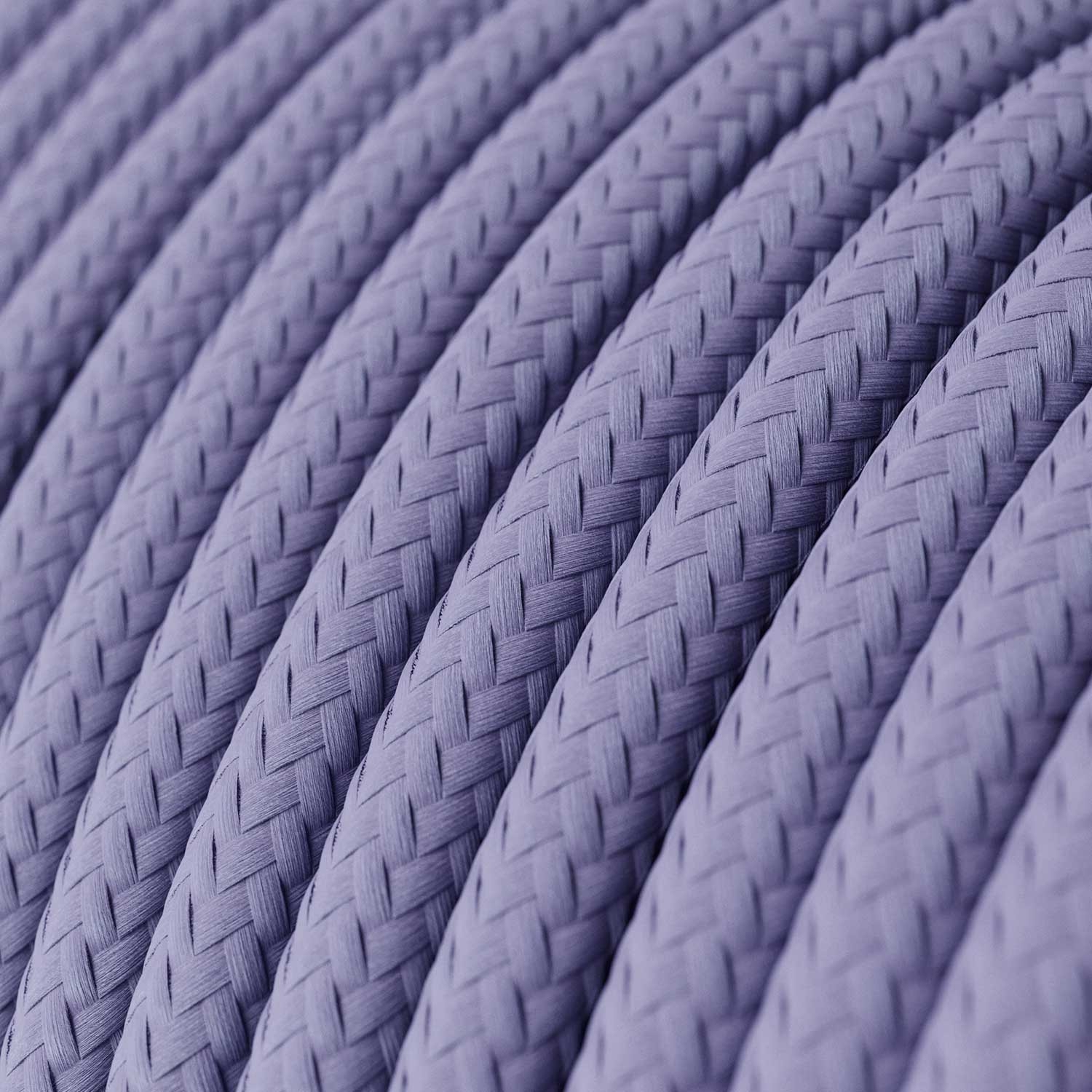 RM07 Lilac Round Rayon Electrical Fabric Cloth Cord Cable