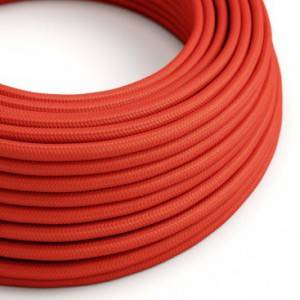 RM09 Red Round Rayon Electrical Fabric Cloth Cord Cable