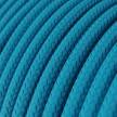RM11 Cyan Round Rayon Electrical Fabric Cloth Cord Cable