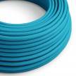 RM11 Cyan Round Rayon Electrical Fabric Cloth Cord Cable