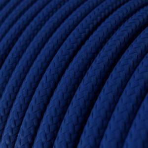 RM12 Blue Round Rayon Electrical Fabric Cloth Cord Cable