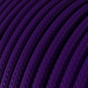 RM14 Violet Round Rayon Electrical Fabric Cloth Cord Cable