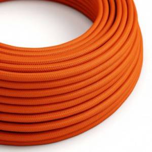 RM15 Orange Round Rayon Electrical Fabric Cloth Cord Cable