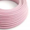 RZ08 Fuchsia ZigZag Round Rayon Electrical Fabric Cloth Cord Cable