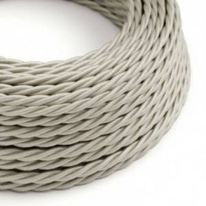 TM00 Ivory Twisted Rayon Electrical Fabric Cloth Cord Cable