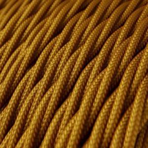 TM05 Gold Twisted Rayon Electrical Fabric Cloth Cord Cable