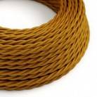 TM05 Gold Twisted Rayon Electrical Fabric Cloth Cord Cable