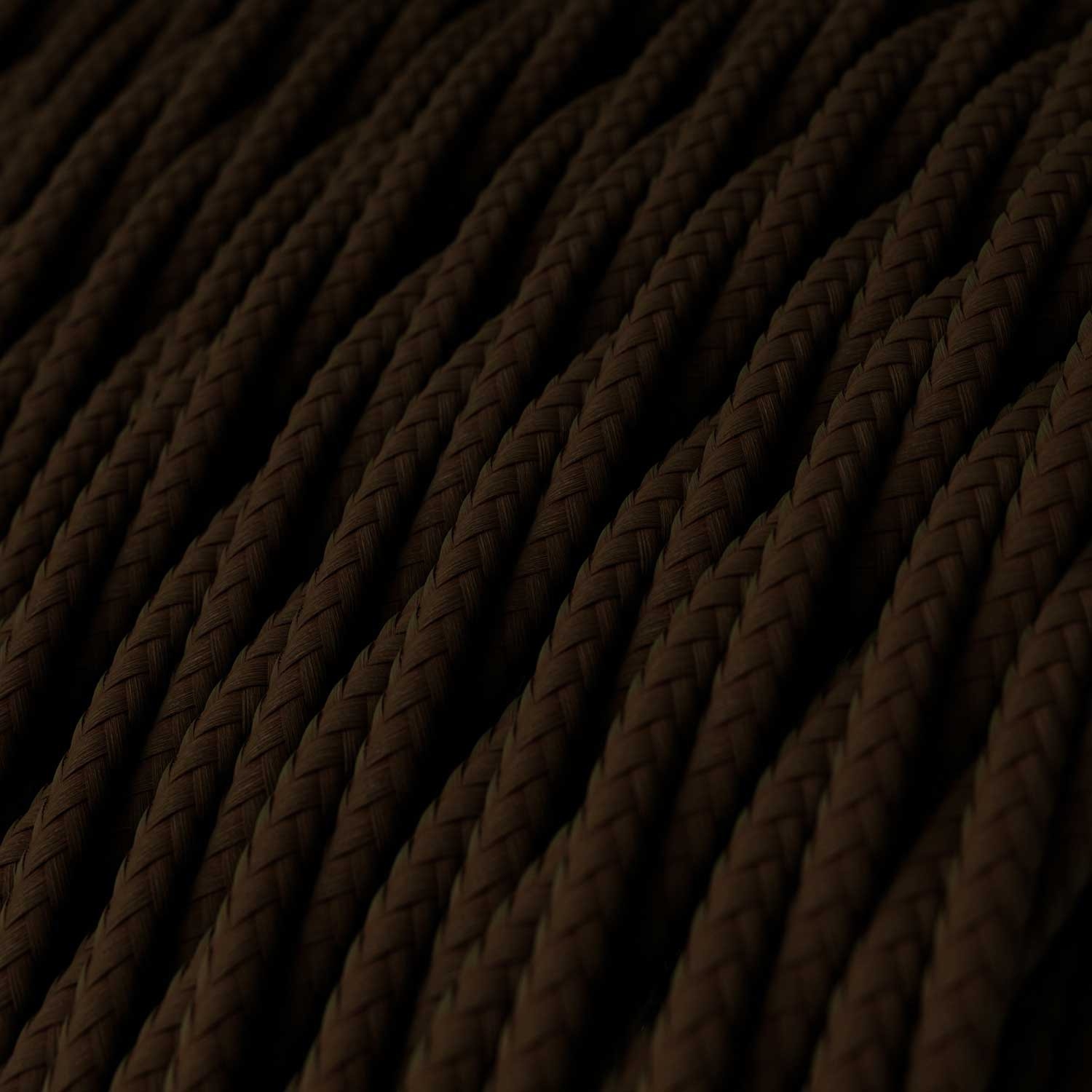 TM13 Brown Twisted Rayon Electrical Fabric Cloth Cord Cable