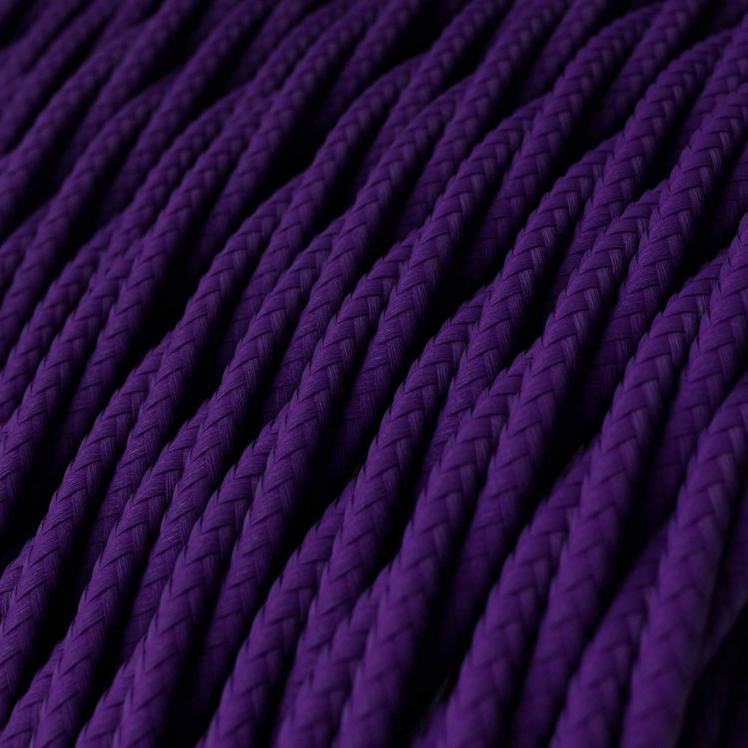 TM14 Violet Twisted Rayon Electrical Fabric Cloth Cord Cable
