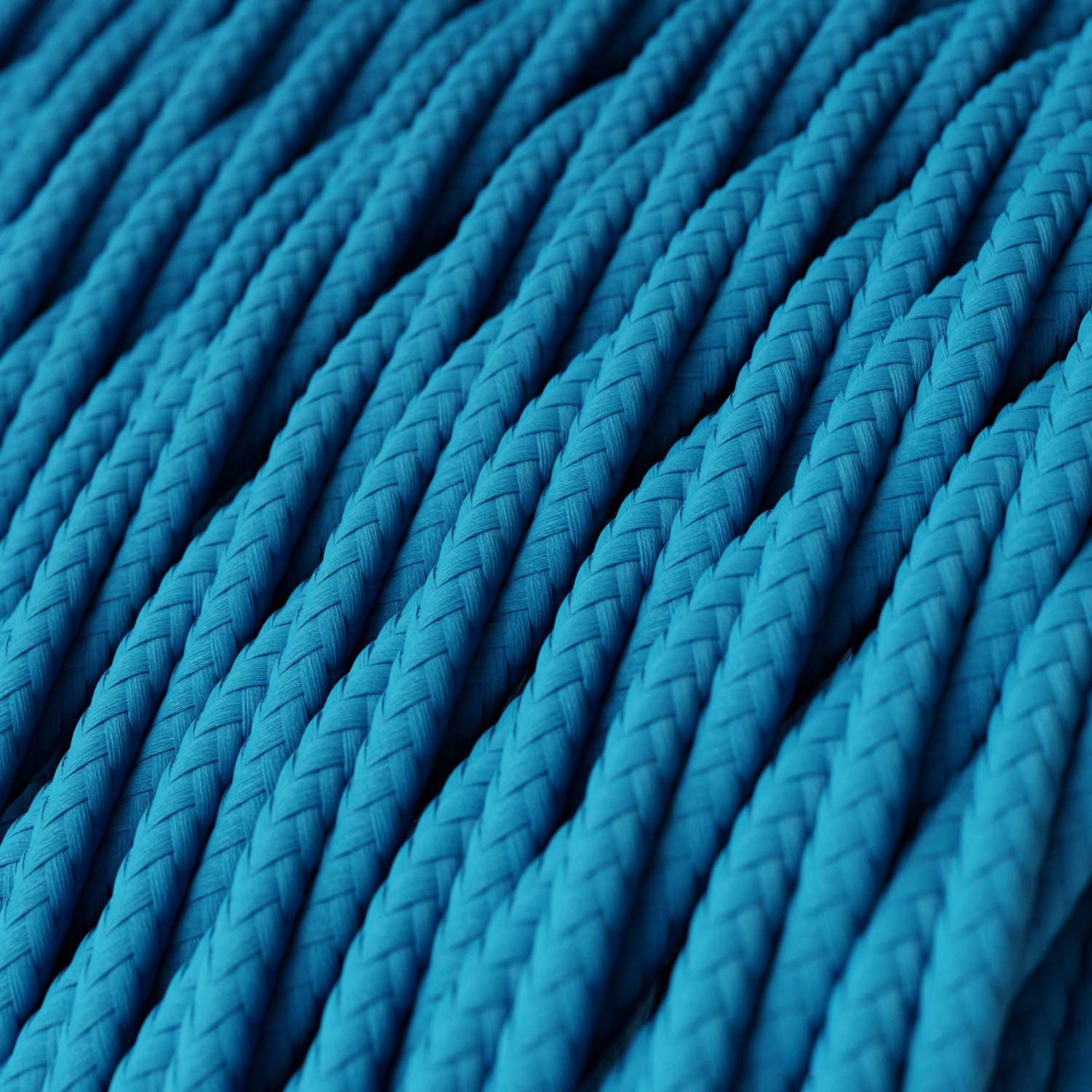 TM11 Cyan Twisted Rayon Electrical Fabric Cloth Cord Cable