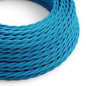 TM11 Cyan Twisted Rayon Electrical Fabric Cloth Cord Cable