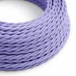 TM07 Lilac Twisted Rayon Electrical Fabric Cloth Cord Cable