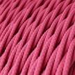 TM08 Fuchsia Twisted Rayon Electrical Fabric Cloth Cord Cable