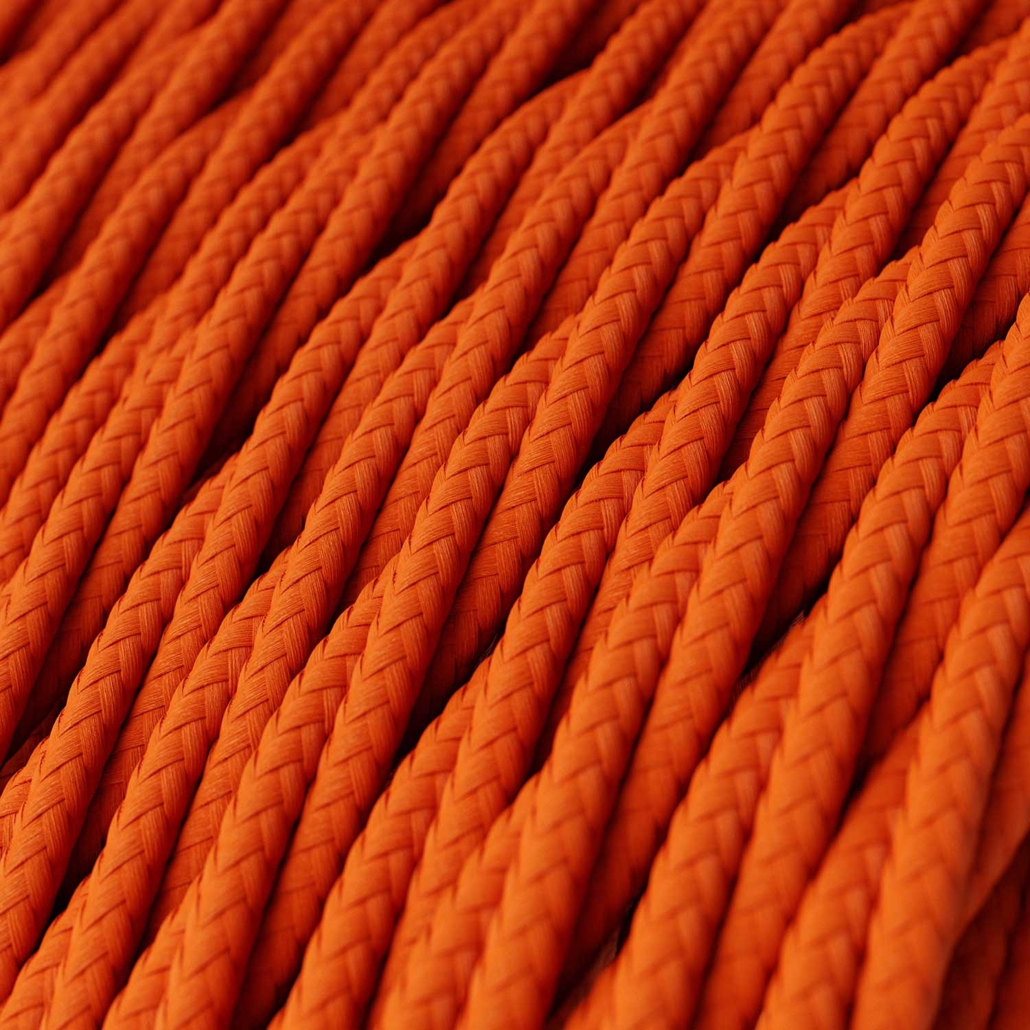 TM15 Orange Twisted Rayon Electrical Fabric Cloth Cord Cable