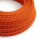 TM15 Orange Twisted Rayon Electrical Fabric Cloth Cord Cable