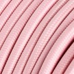 RM16 Baby Pink Round Rayon Electrical Fabric Cloth Cord Cable