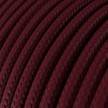 RM19 Burgundy Round Rayon Electrical Fabric Cloth Cord Cable