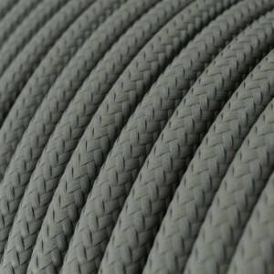 RM03 Grey Round Rayon Electrical Fabric Cloth Cord Cable