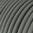 RM03 Grey Round Rayon Electrical Fabric Cloth Cord Cable