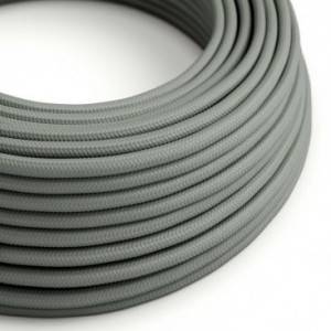 RM03 Grey Round Rayon Electrical Fabric Cloth Cord Cable