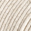 RN01 Natural Neutral Round Linen Electrical Fabric Cloth Cord Cable