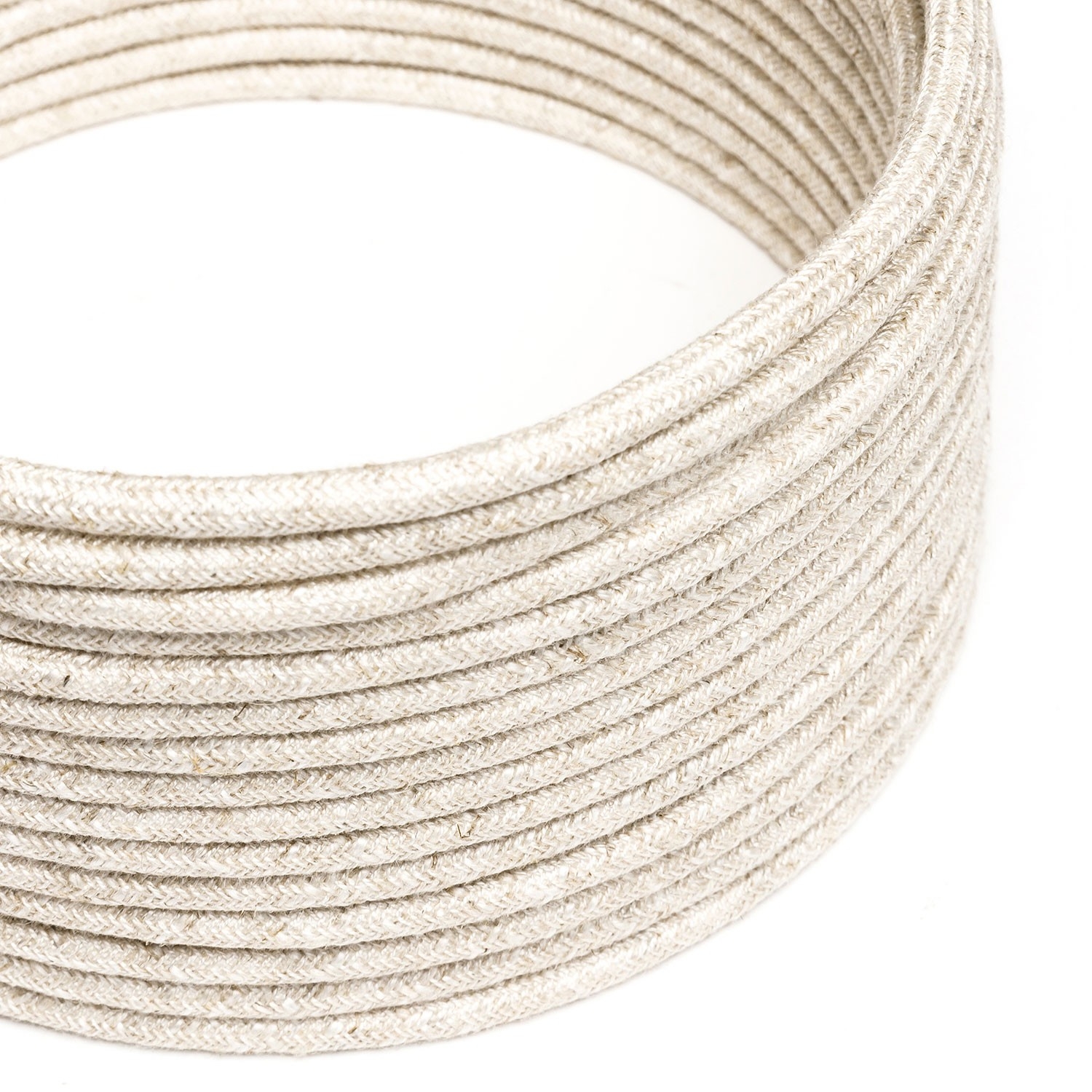 2XL jute twisted rope cable, 2x0,75 elettric cable. 24mm diameter