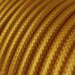 RM05 Gold Round Rayon Electrical Fabric Cloth Cord Cable