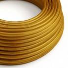 RM05 Gold Round Rayon Electrical Fabric Cloth Cord Cable