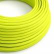 RF10 Neon Yellow Round Rayon Electrical Fabric Cloth Cord Cable