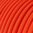 RF15 Neon Orange Round Rayon Electrical Fabric Cloth Cord Cable