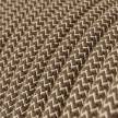 RD73 Colored Bark ZigZag Round Linen & Cotton Electrical Fabric Cloth Cord Cable