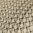 RD64 Anthracite CrissCross Round Linen & Cotton Electrical Fabric Cloth Cord Cable