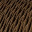 TC13 Brown Twisted Cotton Electrical Fabric Cloth Cord Cable
