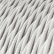 TC01 White Twisted Cotton Electrical Fabric Cloth Cord Cable