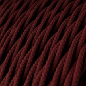 TM19 Burgundy Twisted Rayon Electrical Fabric Cloth Cord Cable